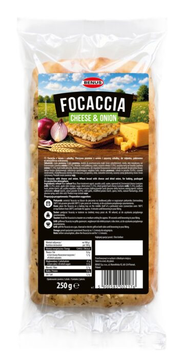 217 Focaccia z serem i cebulka